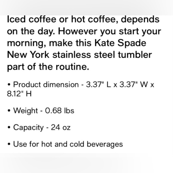 Kate Spade Floral Tumbler - Picture 5 of 6